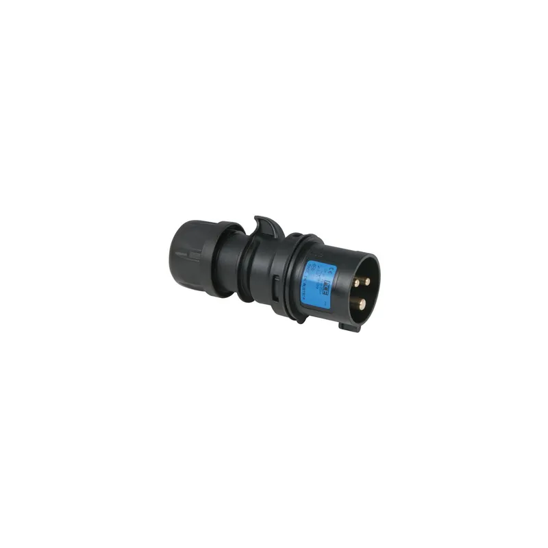 Markenprodukt PCE - CEE 16A 240V 3p Plug Male Schwarz, Turbo Twist, IP44