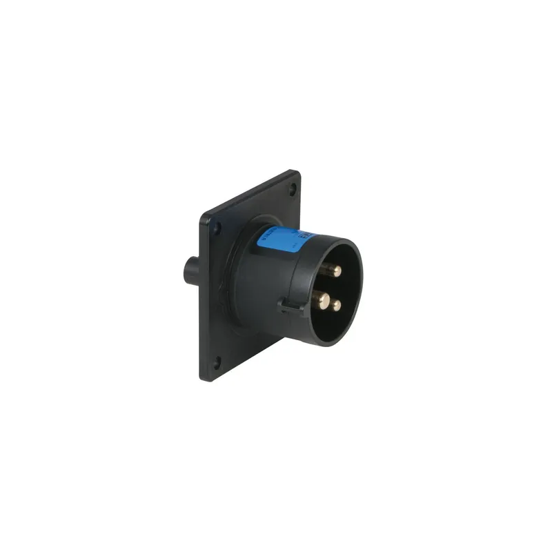 Letzte Chance PCE - CEE 16A 240V 3p Socket Male Schwarz, IP44