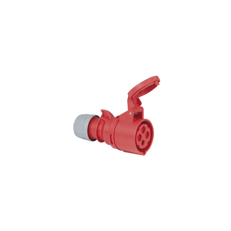Gratis Versand PCE - CEE 16A 400V 4p Plug Female Rot, IP44