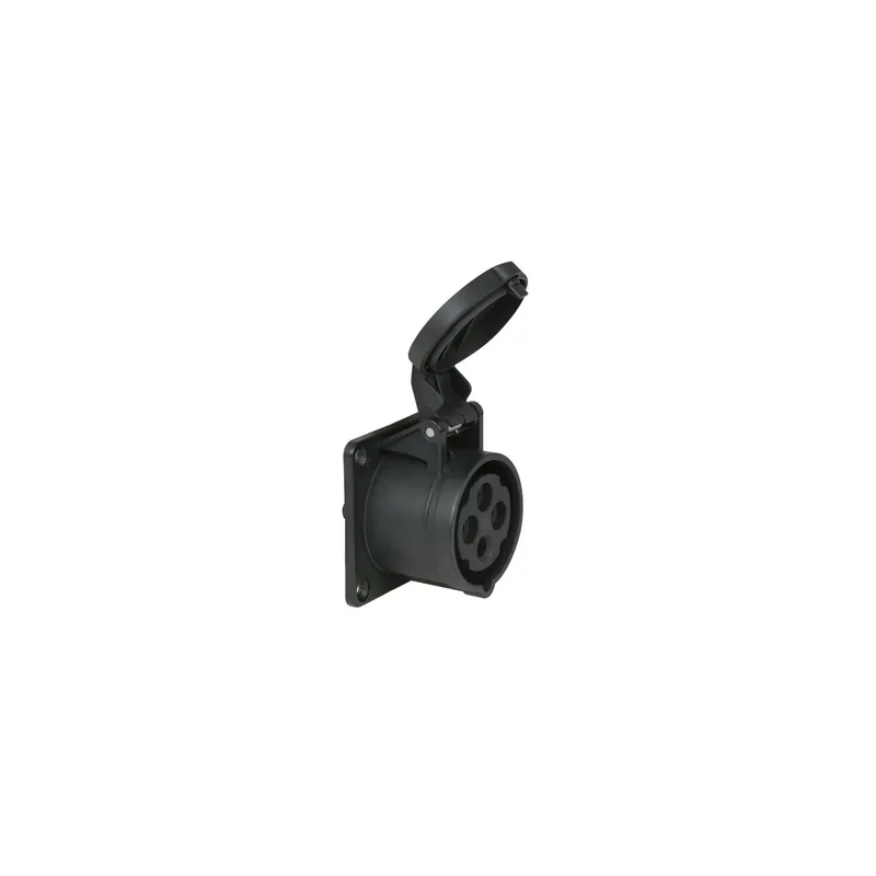 Sonderaktion PCE - CEE 16A 400V 4p Socket Female Schwarz, IP44