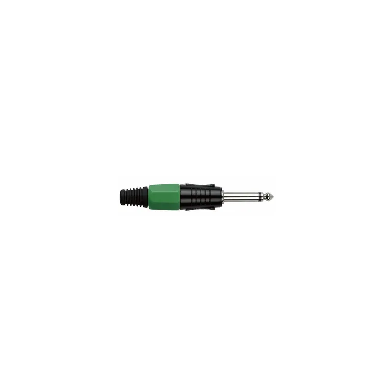Super-Preis DAP - 6.3 mm Jackplug Mono, Black housing Grüne Kappe