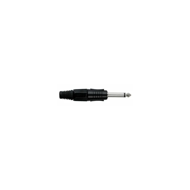 Zertifiziert DAP - 6.3 mm Jackplug Mono, Black housing Schwarze Kappe