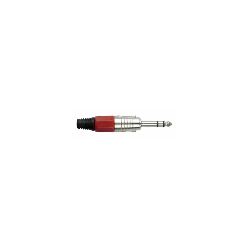 DAP - 6.3 mm Jackplug Stereo, Nickel housing Rote Kappe Preisreduziert