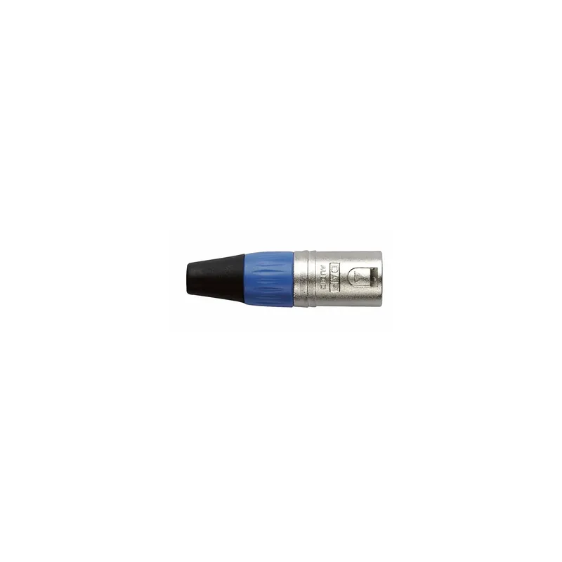 Top-Preis DAP - XLR 3p. Connector Male, Nickel housing Blaue Kappe
