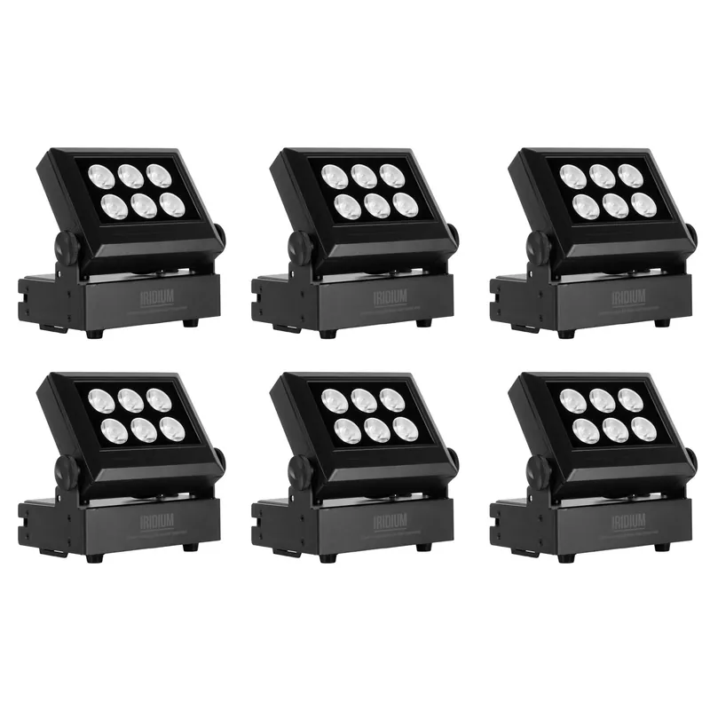 Echt IRIDIUM VISION CONTROL LED Wash 610B RGBW IP65 Tourpack 6in1