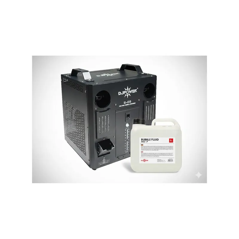 Nur Heute DJ POWER Seifenblasenmaschine H-8S Set1
